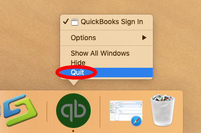 quickbooks for mac new items window